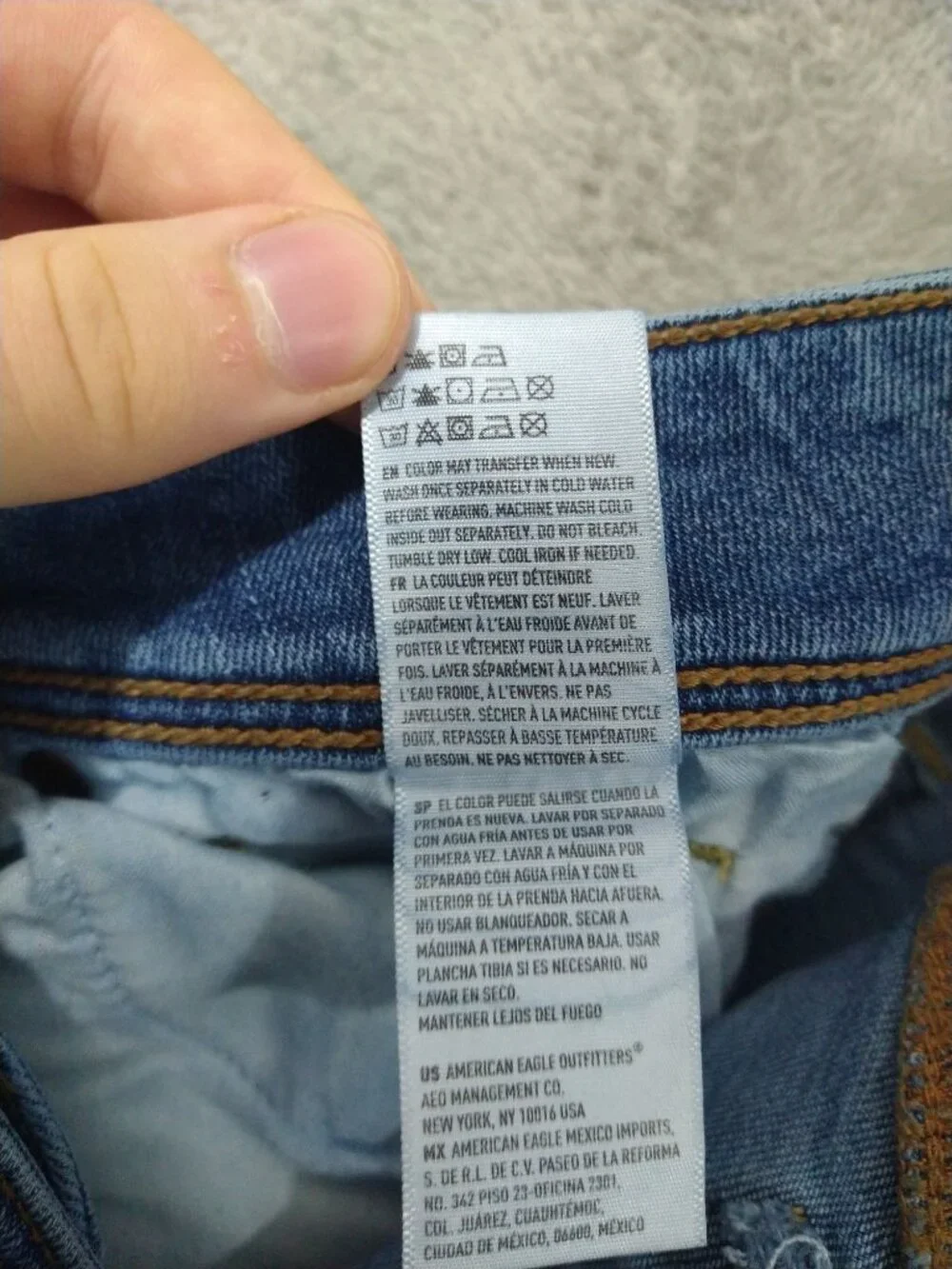 American Eagle Jeans Womens 6 Blue Denim Kick Boot Stretch X Medium Wash